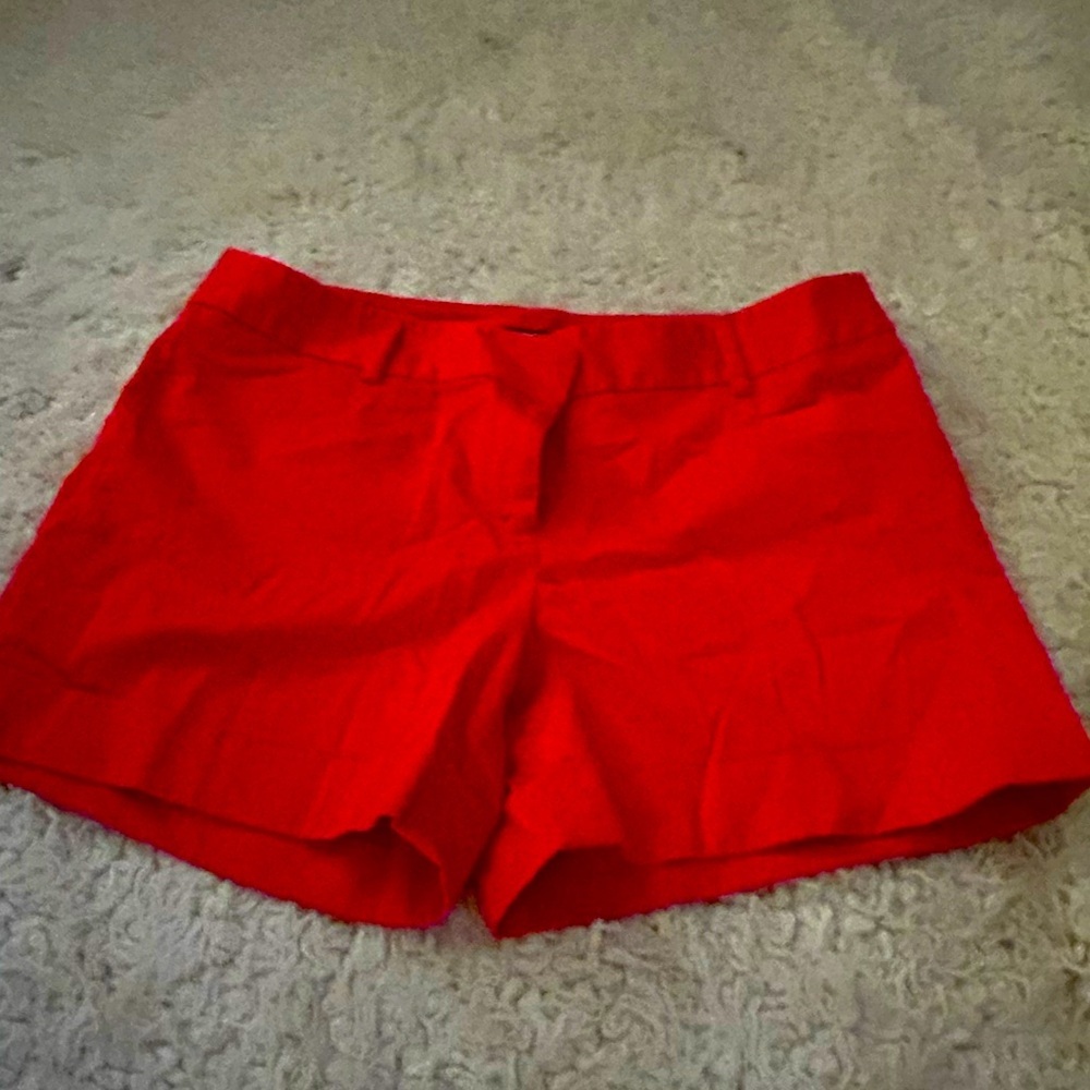 50%Offw Express - Women's Red Orange Cuffed Short Shorts 8 Trending